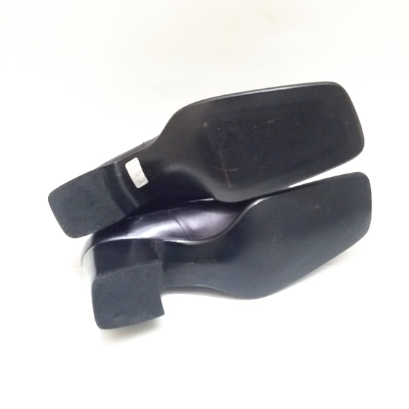 Vivien Lee Italian Made Leather Block Heel Boots Women's Size 8 - Picture 11 of 12